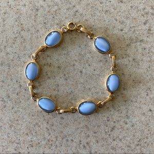 Gold and Blue Hook Bracelet